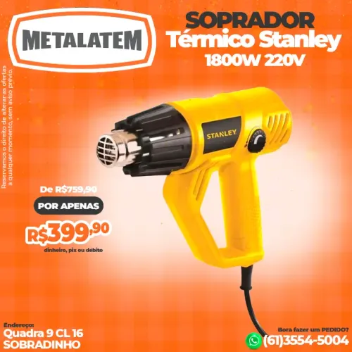 Soprador Térmico Stanley 1800W