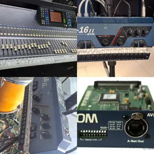 Sistema Completo: Mesa Yamaha LS9 + 6 Monitores Aviom A-16II + Placa A-Net (Impecável)