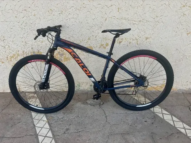 Bicicleta 29 Caloi Explorer Sport Tam. 21 21v Azul/Laranja 2019