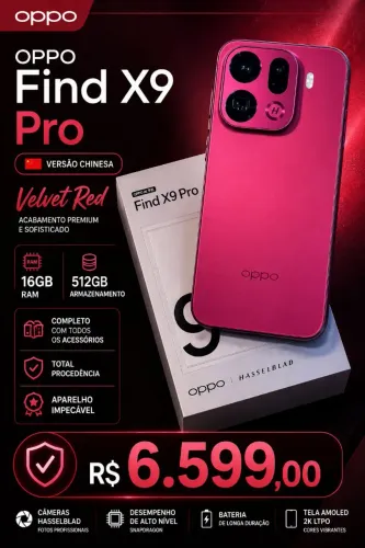 Oppo find x9 Pro Chinês