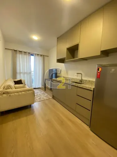 Apartamento Studio à venda na Santa Cecilia, 1 quarto sendo 1 suíte, sem vaga, mobiliado
