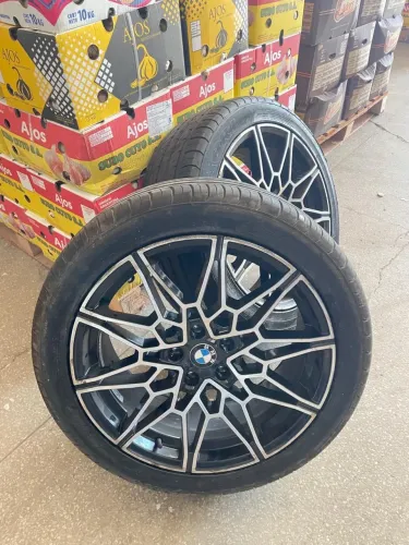 Jogo de Rodas BMW M Competition + Pneus - Furação 5x112 (X1, X2, Série 3)