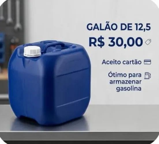 Galão de 12 litros A 30 reais