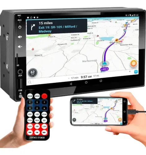 Central Multimídia First Option 7830 Bluetooth Espelhamento USB e Leitor de Cartão SD