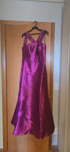 Vestido longo de festa Pink