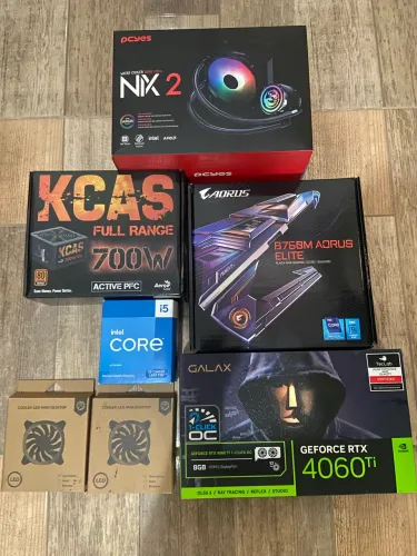 CPU Gamer i5-13400F + RTX 4060 Ti 8GB + 32GB DDR5 + Water Cooler RGB