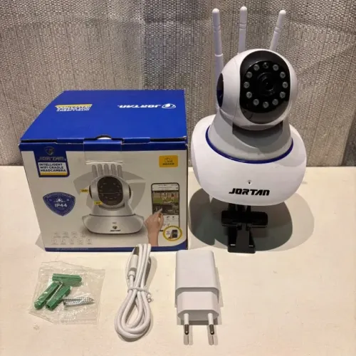 CÂMERA DE SEGURANÇA SEM FIO JORTAN 3 ANTENAS IP WIFI MONITORAMENTO