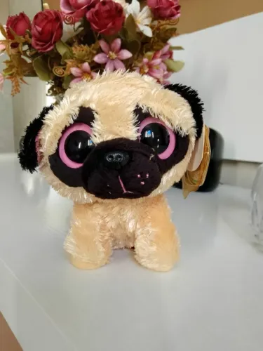 Beanie Boss Pugsly o Pug (raro e aposentado) USA