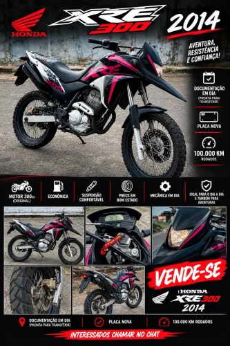 XRE 300 2014 em dias