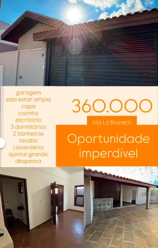 Casa vila labrunetti, 360 mil