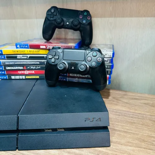 PlayStation 4 Funcionando 100% | 2 Controles e jogo