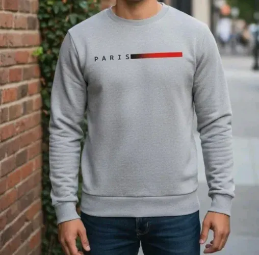 Blusa de moletom masculino gola careca 