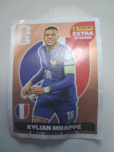 Figurinha copa do mundo 2026 extra stickee mbappé gold