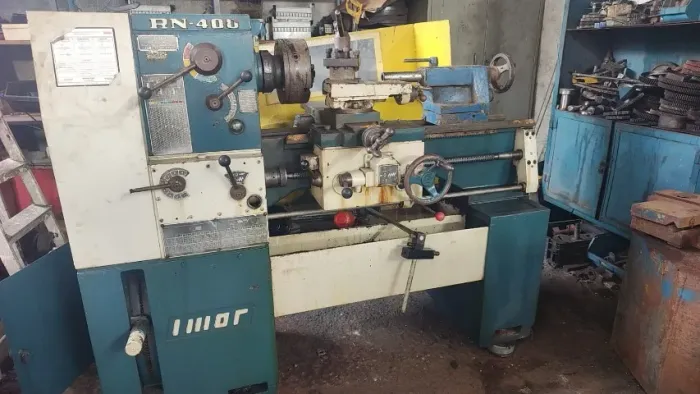 Torno Imor RN 400  novíssimo  completo placa de 3 e 4 castanhas, lunet