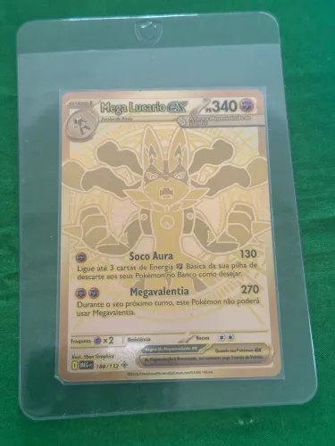 Mega lucario ex 188/132 - Dourada