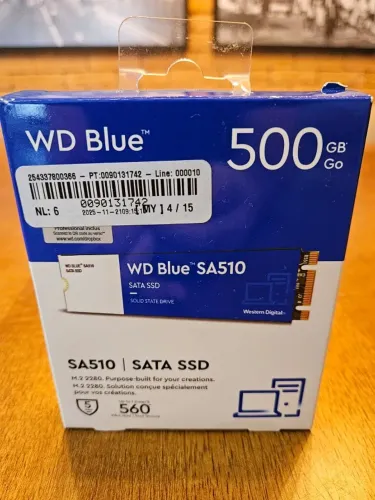 SSD M.2 Sata III 500GB WD Blue SA510 - Novo!!!