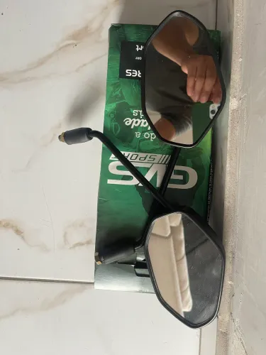 Par de retrovisores novos da fan 160 R$55,00