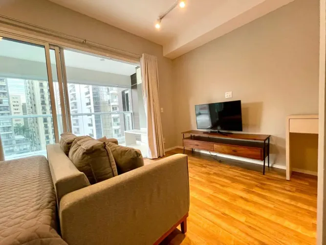 Apartamento Stúdio para Locação com 1 dormitório, 1 vaga de garagem, com 35 m² - Consolaçã