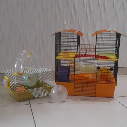 Kit completo para hamster - Gaiola grande + transporte + acessórios