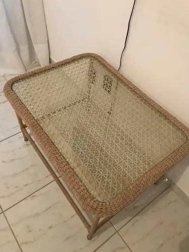 Mesa de centro de vime