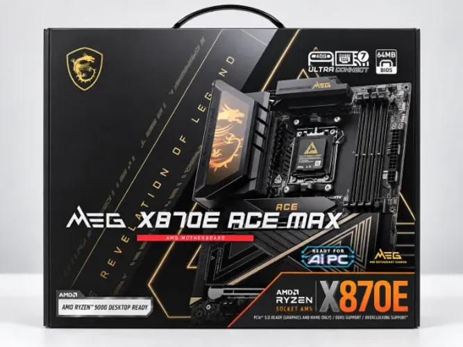 Placa-Mãe MSI Meg X870E Ace Max AM5 DDR5 ATX