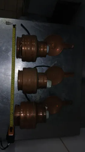 Arandelas/Luminárias Rústicas em Cobre Kit 3  R$50 cada