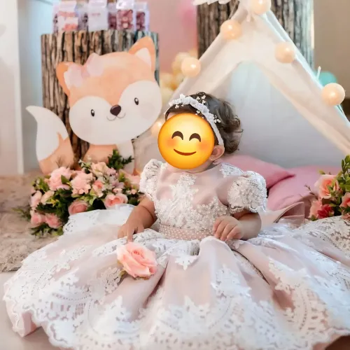 Vestido de luxo infantil