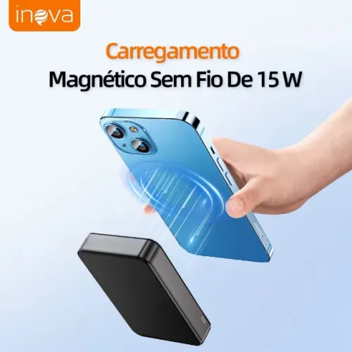 PRONTA ENTREGA | CARREGADOR MAGNÉTICO SUPER TURBO 20W | MAGSAFE 10.000mAh | SEM FIOS