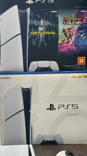 Ps5 1Tb c/ leitor disco, slim, última versão, zerado