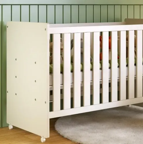 Berço que vira cama + Colchão ortobom