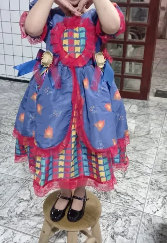 Vestido de São João - Infantil