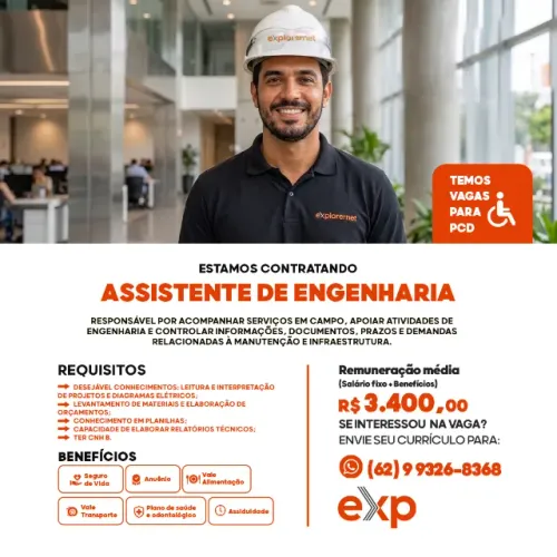 ASSISTENTE DE ENGENHARIA - ANAPOLIS GO