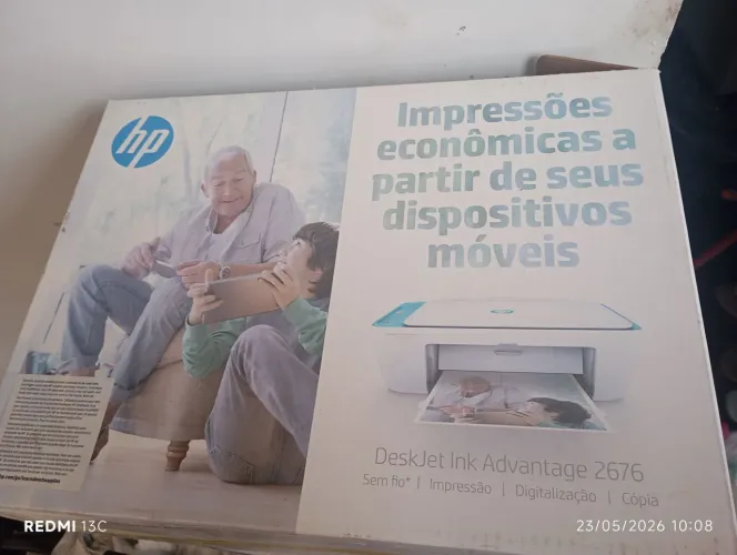 Impressora HP com wi-fi e cartuchos original 