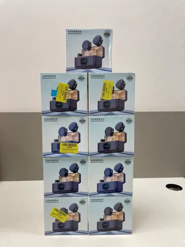 Microfone lapela redondo sem fio para Android e iPhone 