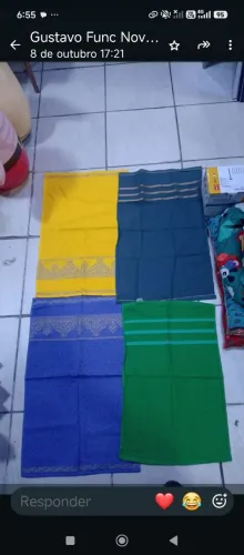 Toalha de rosto bordada