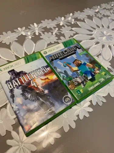 Minecraft e Battefield Xbox 360 