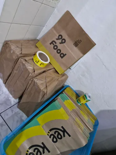 Saco de lanche 99 e keeta