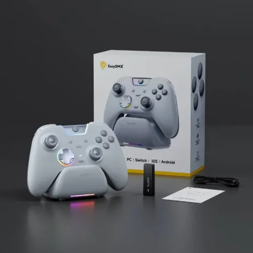 Controle Sem Fio Easysmx X05pro Com Base De Carregamento