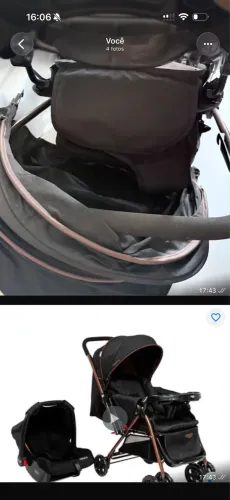 Vendo , carrinho e bebê conforto juntos ! Bom estado de uso . *69