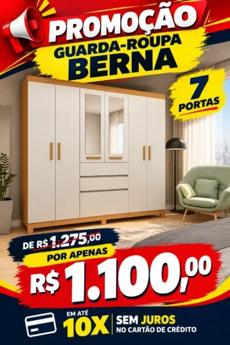 PROMOÇÃO Guarda roupa Sofia