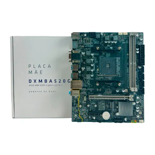 Placa Mãe Duex A520, AMD AM4, MATX, DDR4,Novo, Lacrado