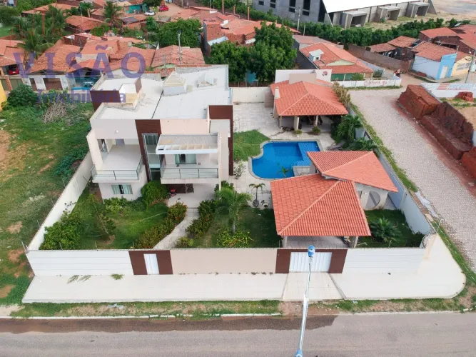 Casa de luxo no centro de Tibau: 1.600m², 4 dormitórios, 3 suítes, 1 banheiro - venda por