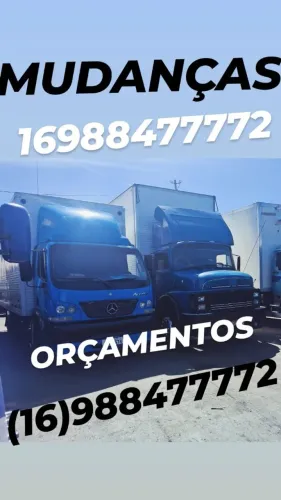 Caminhão de mudanças Ribeirão preto