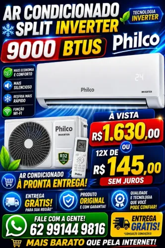 AR CONDICIONADO 9000 BTUS PHILCO