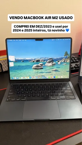 Macbook Air M2 2022 13,6 - M2 - 8 Gb Ram - 256 Gb - Midnight