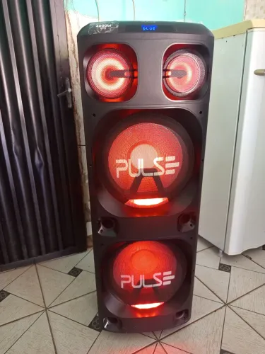 Caixa de som super torre pulse PS1000, potência 4000W RMS. 