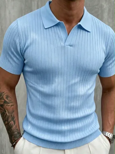 Camisa polo gola italiana