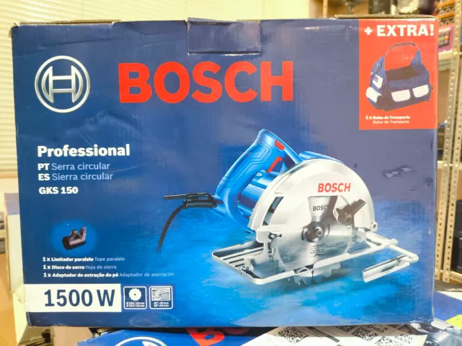 Serra Circular Bosch 1500W DISCO BOLSA NOVA