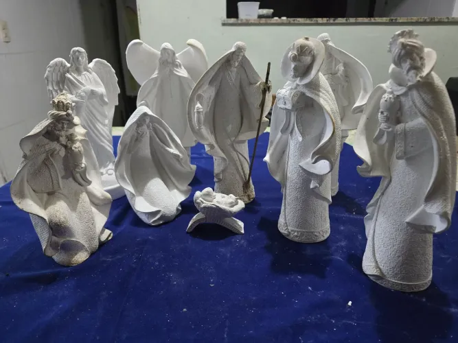 Peças de gesso para pintura