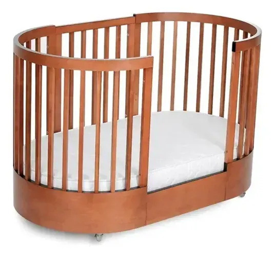 Berço Mini Cama Multifuncional 3 em 1 Wave Cor Mel Divicar